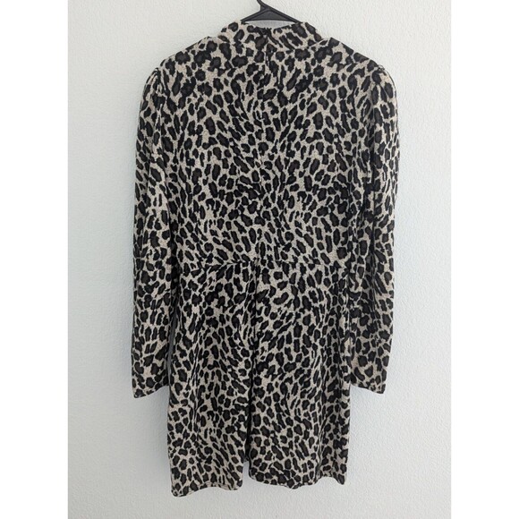 Reformation Lexi Mini Dress Women's Size XL Scar Leopard Print Faux Wrap Dress - Picture 7 of 10
